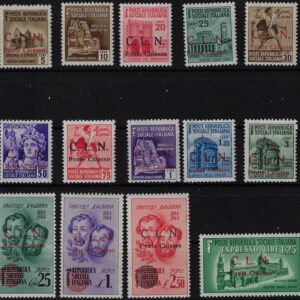 1945 Morte Fratelli Bandiera Soprastampati